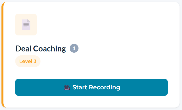 Deal Coaching